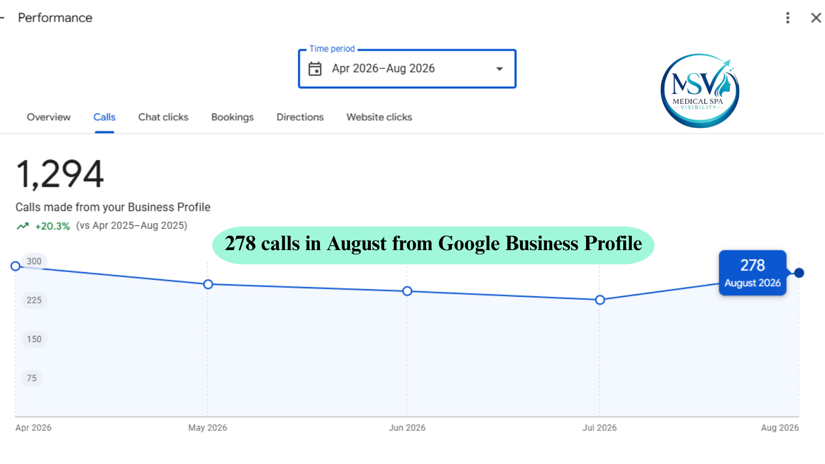 Google business calls